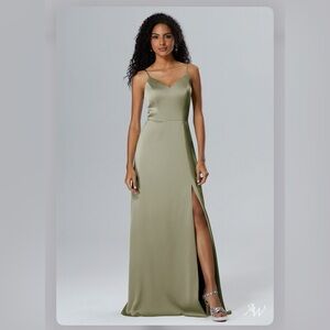 AW bridal dress- Velma bridesmaid dress in fennel seed- size 12 worn once!